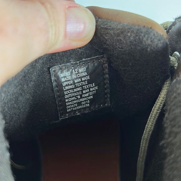 Sonoma brown leather minimalist chukka street comfort boots us mens size 12 - Picture 7 of 8